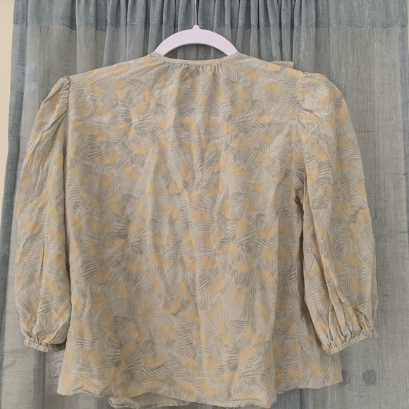 Aritzia Wilfred Print Blouse XXS - Picture 4 of 5